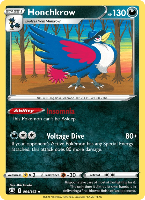 Honchkrow Reverse Holo #94