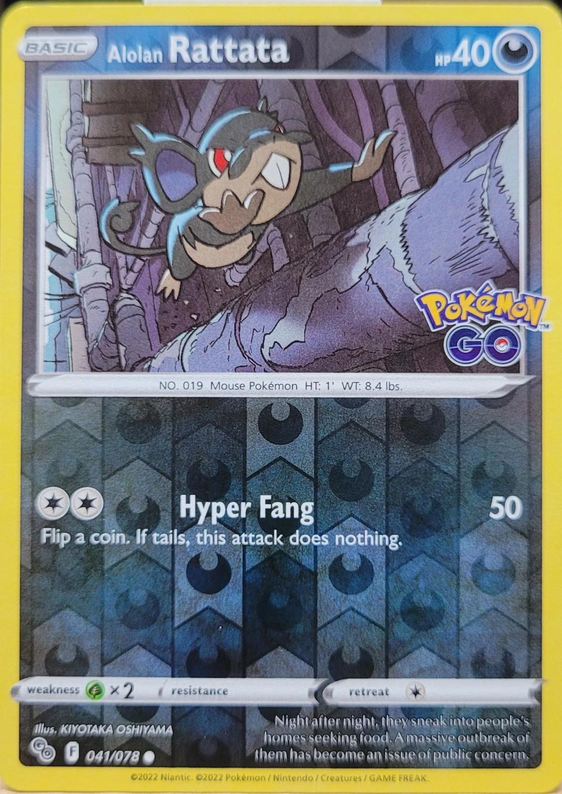 Alolan Rattata Reverse Holo #41