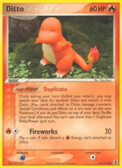 Ditto Charmander Reverse Holo