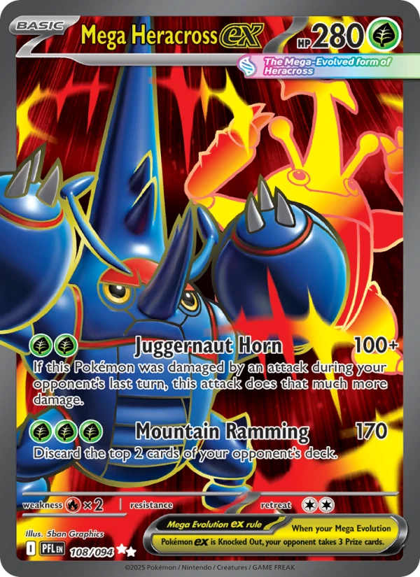 Mega Heracross Ex #108