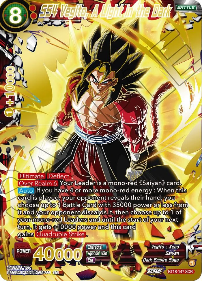 SS4 Vegito, A Light in the Dark #BT18-147
