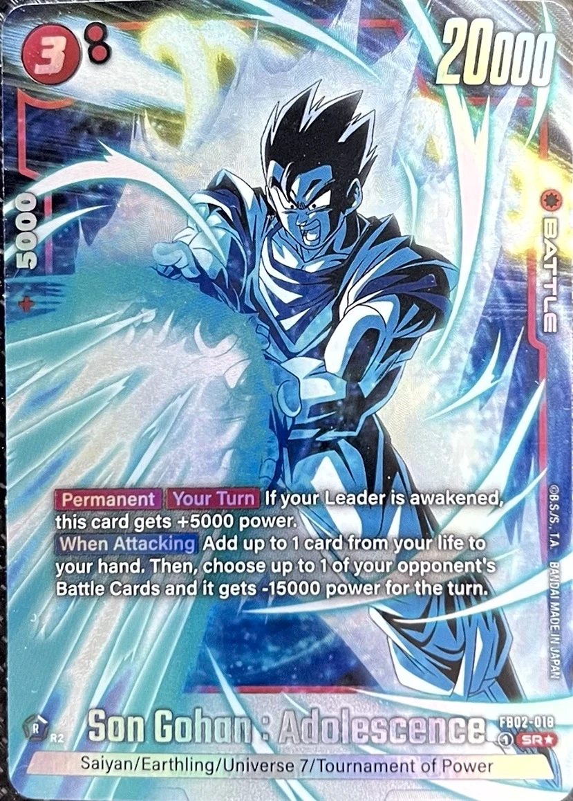 Son Gohan : Adolescence [Alternate Art] #FB02-018