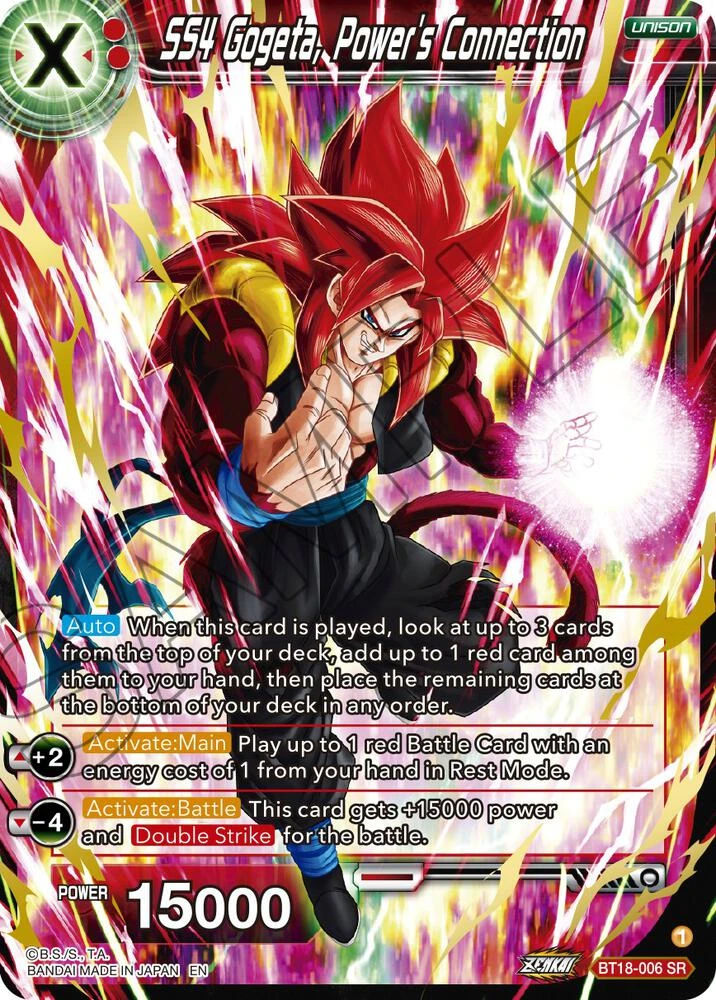 SS4 Gogeta, Power's Connection #BT18-006