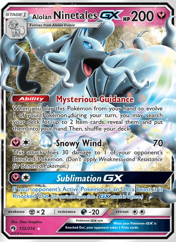 Alolan Ninetales Gx #132