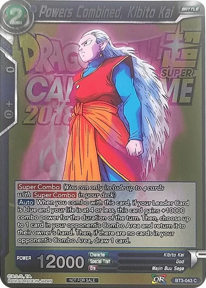 Powers Combined, Kibito Kai (Metallic Foil) [Event Pack 2018] #BT3-043