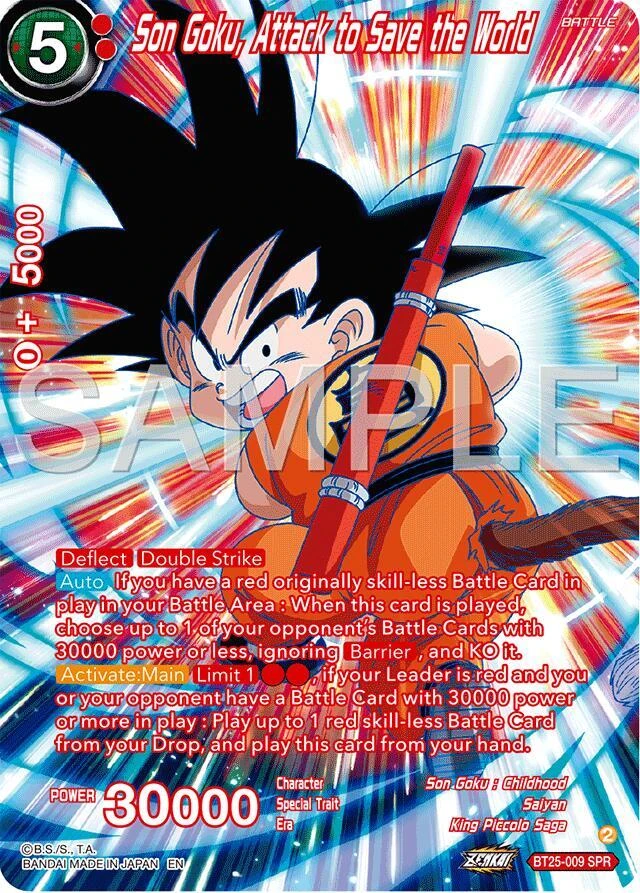 Son Goku, Attack to Save the World [SPR] #BT25-009