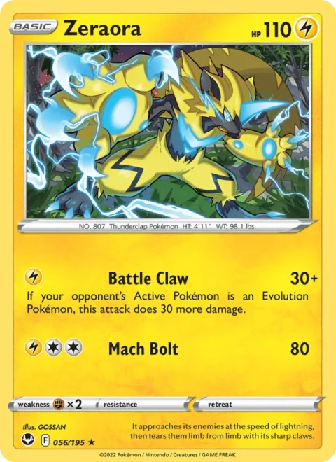 Zeraora Reverse Holo