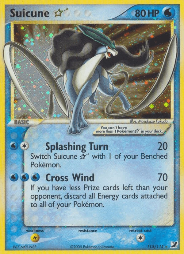 Suicune Gold Star #115