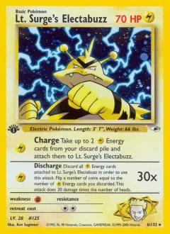 Lt Surge's Electabuzz 1st Edition