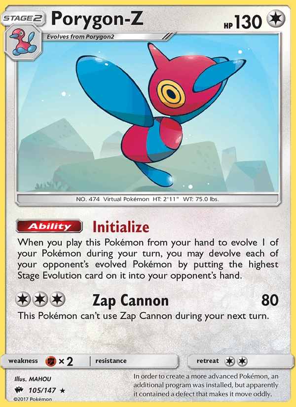 Porygon Z Reverse Holo #105