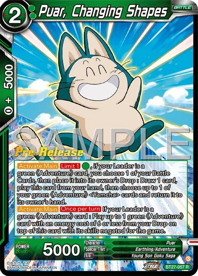 Puar, Changing Shapes [Pre-Release] #BT27-057