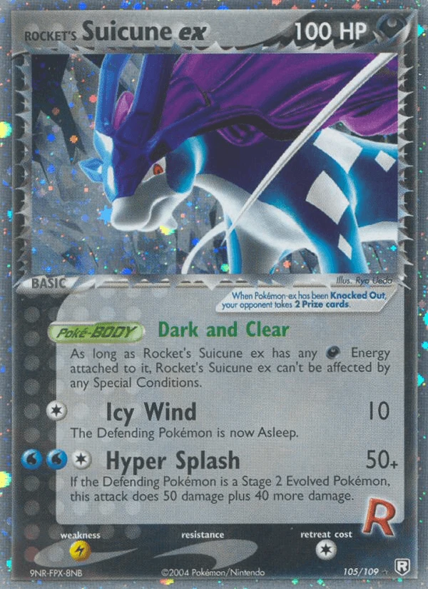 Rocket's Suicune Ex #105