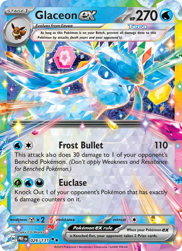 Glaceon Ex Prize Pack Series 7 #26