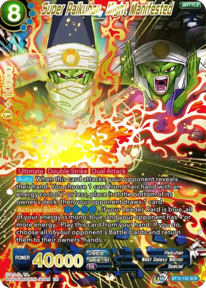 Super Paikuhan, Might Manifested #BT12-152