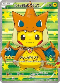 Poncho Wearing Pikachu Charizard 208xy P