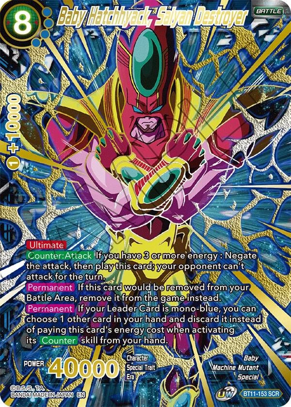 Baby Hatchhyack, Saiyan Destroyer [SCR] #BT11-153