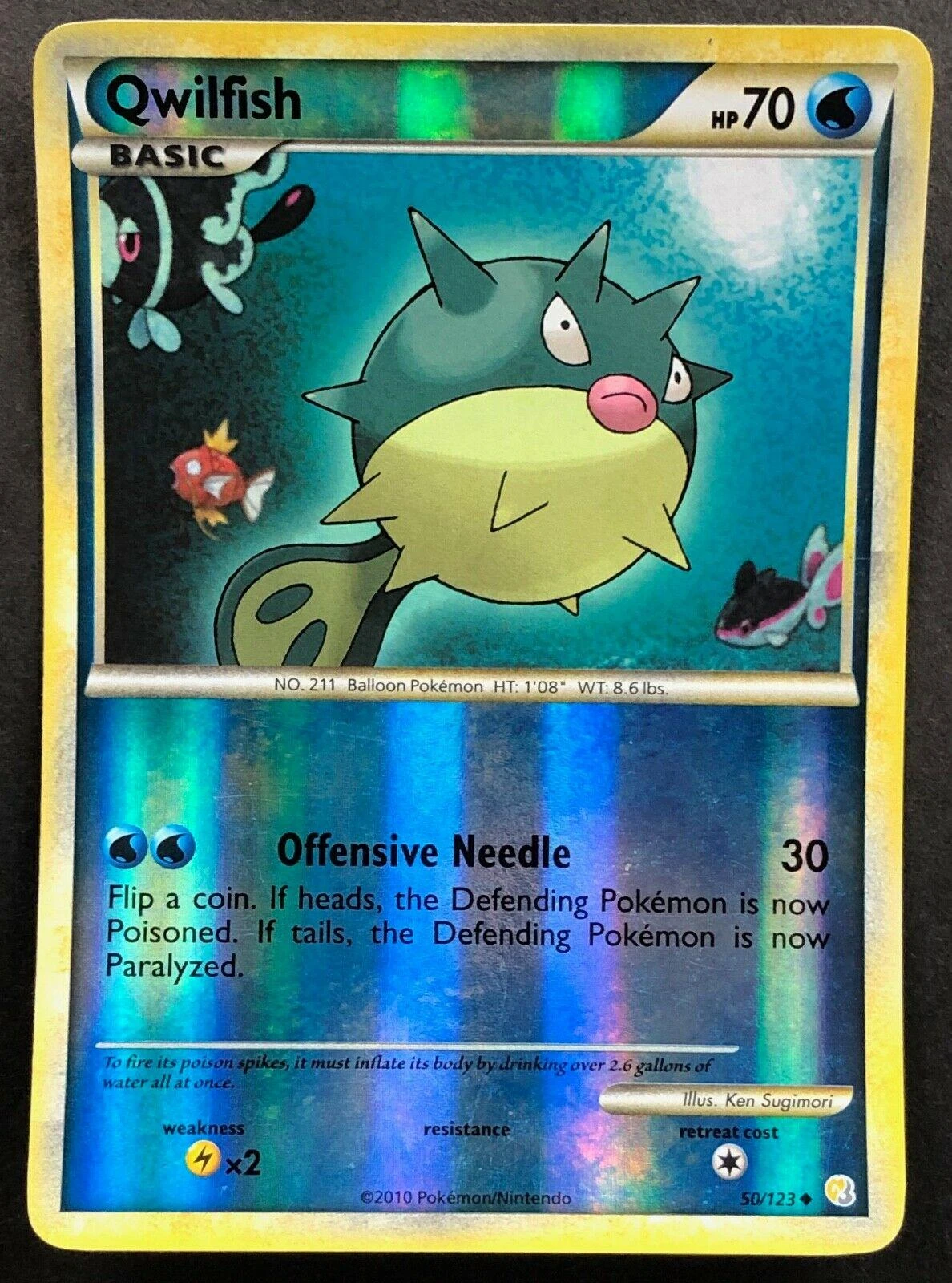 Qwilfish Reverse Holo #50