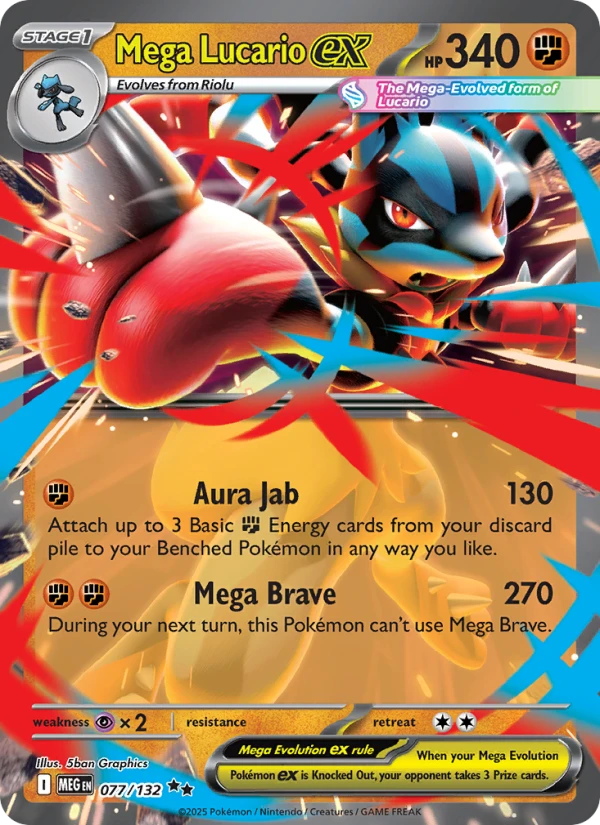 Mega Lucario Ex #77