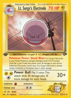 Lt Surge's Electrode 1st Edition
