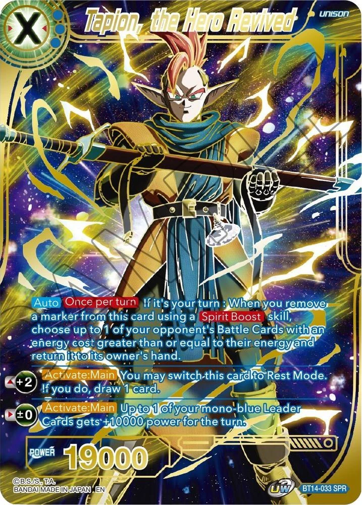 Tapion, the Hero Revived [SPR] #BT14-033