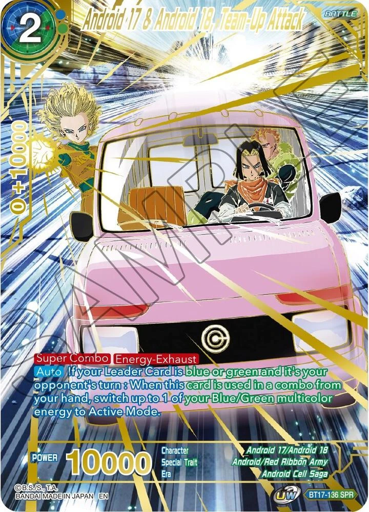 Android 17 & Android 18, Team-Up Attack [SPR] #BT17-136