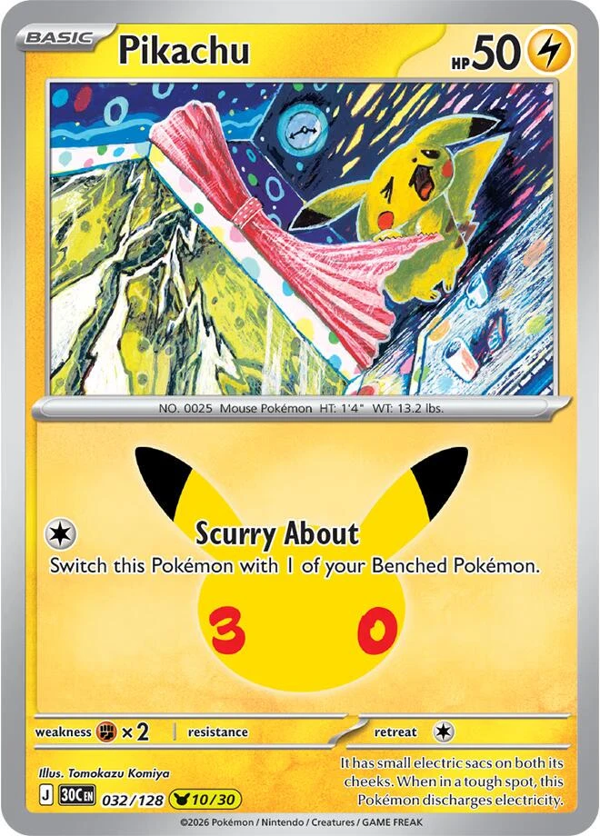 Pikachu Holo #32