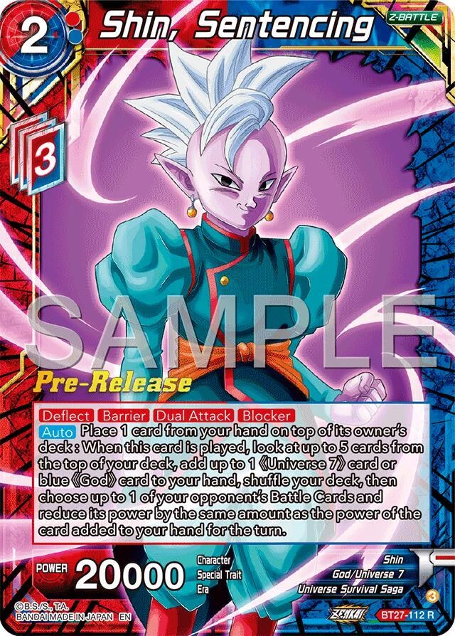 Shin, Sentencing [Pre-Release] #BT27-112