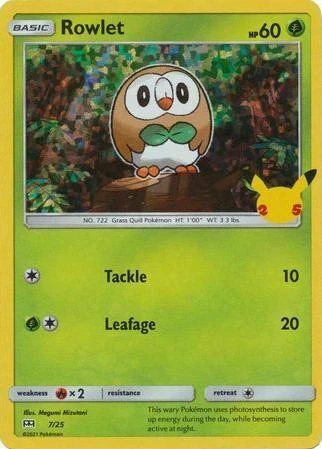 Rowlet Holo #7