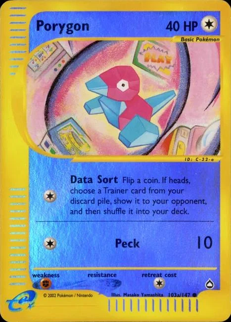 Porygon Reverse Holo #103a
