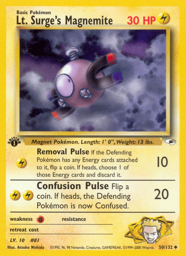 Lt Surge's Magnemite #50