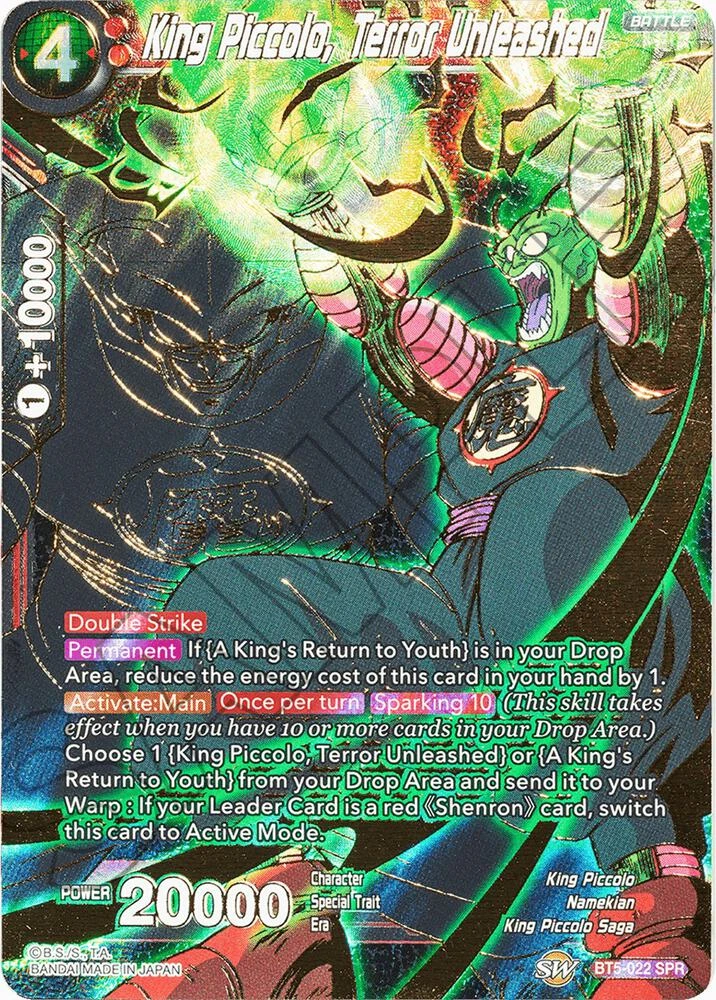 King Piccolo, Terror Unleashed [SPR] #BT5-022