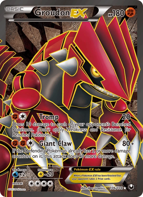 Groudon Ex #106