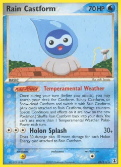 Rain Castform Reverse Holo