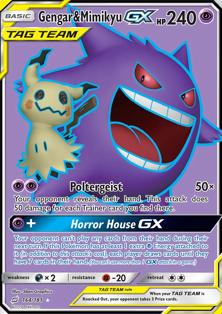 Gengar & Mimikyu Gx #164