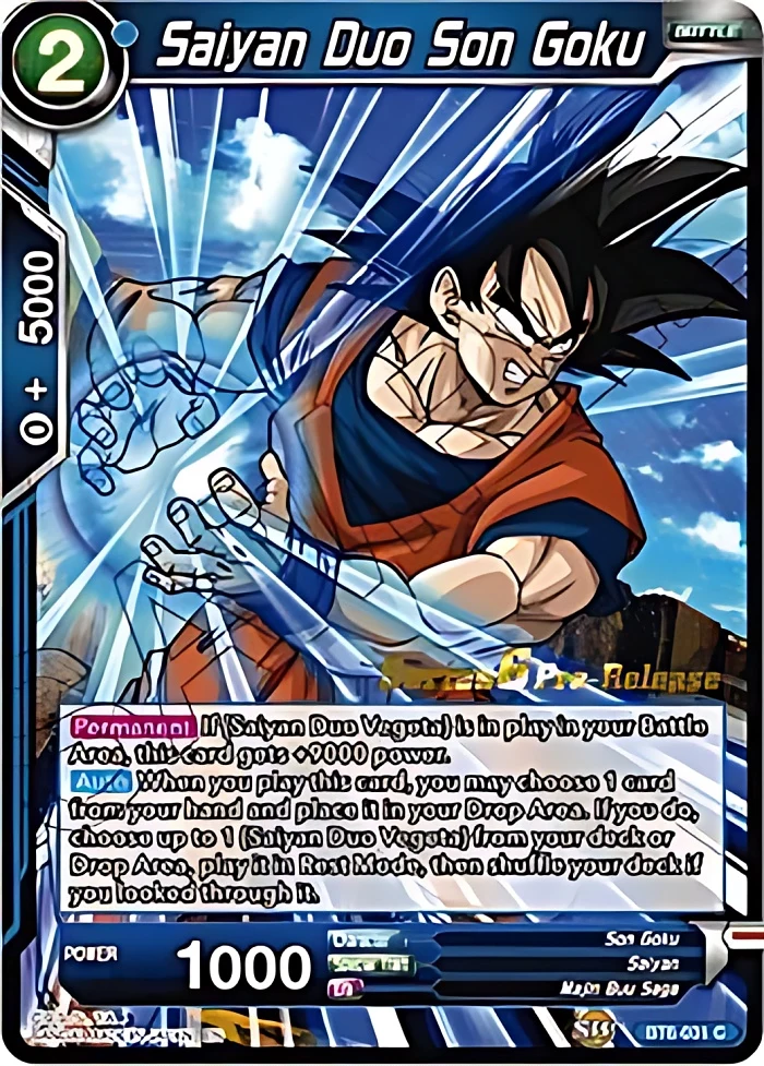 Saiyan Duo Son Goku [Pre-Release] #BT6-031_PR