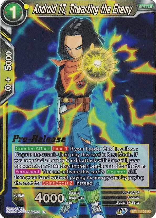 Android 17, Thwarting the Enemy [Pre-Release] #BT14-109