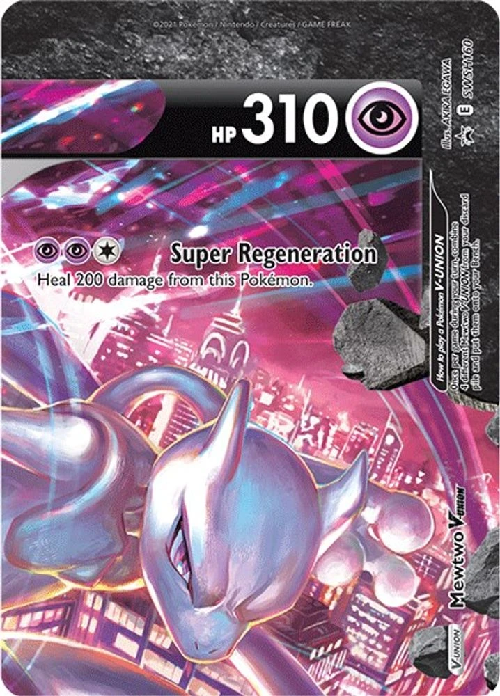 Mewtwo V-Union #SWSH160
