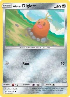 Alolan Diglett Reverse Holo