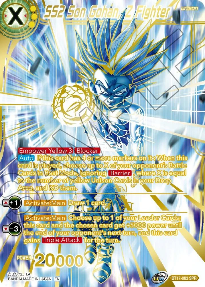 SS2 Son Gohan, Z Fighter [SPR] #BT17-083