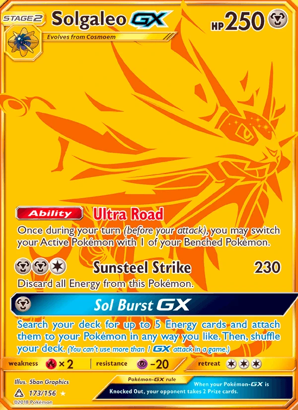 Solgaleo Gx #173