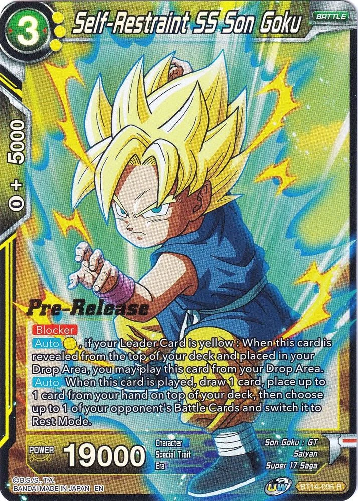 Self-Restraint SS Son Goku [Pre-Release] #BT14-096
