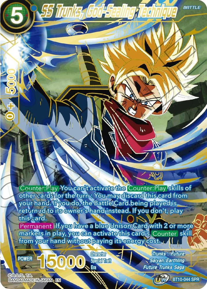 SS Trunks, God-Sealing Technique [SPR] #BT10-044