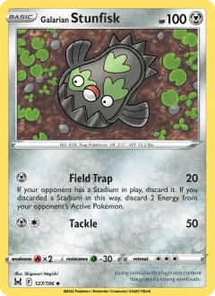 Galarian Stunfisk Reverse Holo