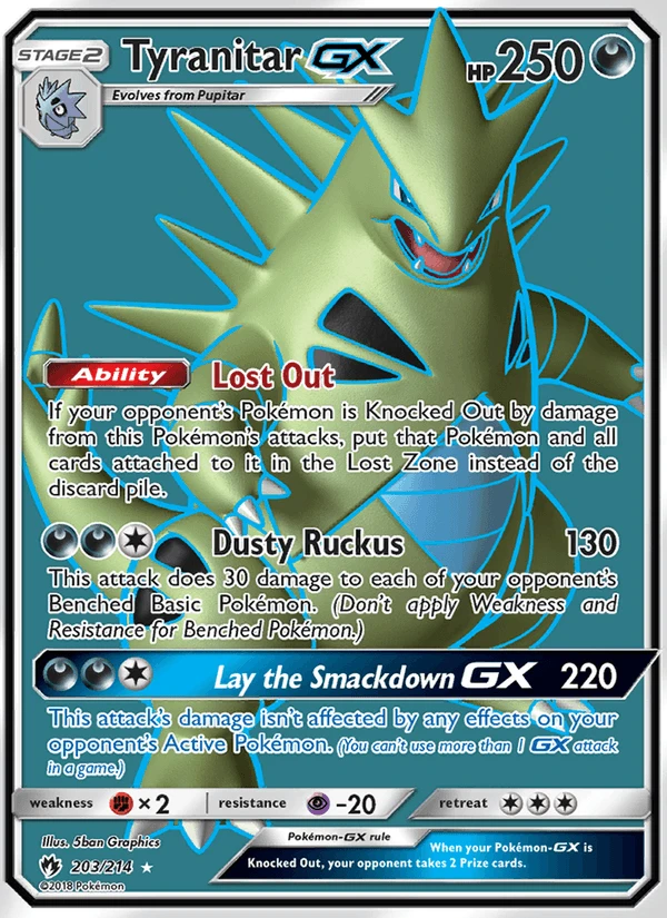 Tyranitar Gx #203