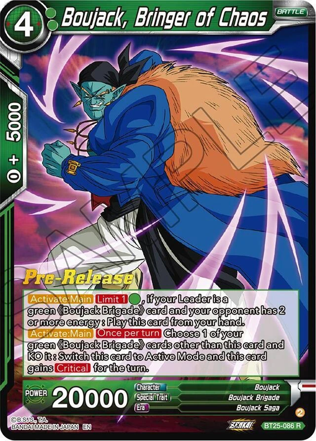 Boujack, Bringer of Chaos [Pre-Release] #BT25-086