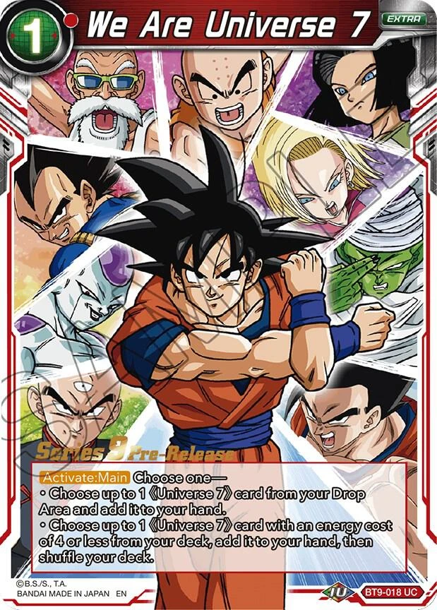 We Are Universe 7 [Pre-Release] #BT9-018