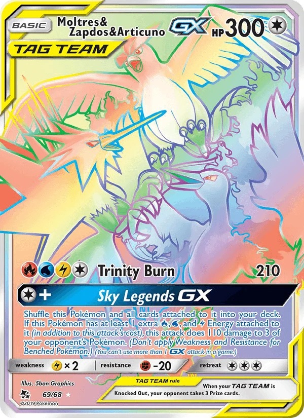 Moltres & Zapdos & Articuno Gx #69
