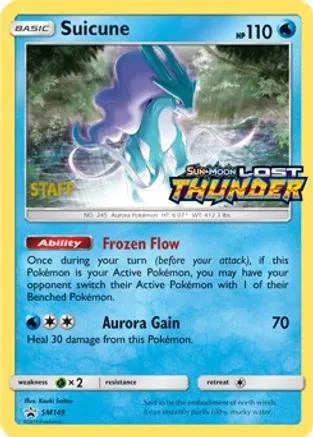 Suicune Prerelease Staff Sm149