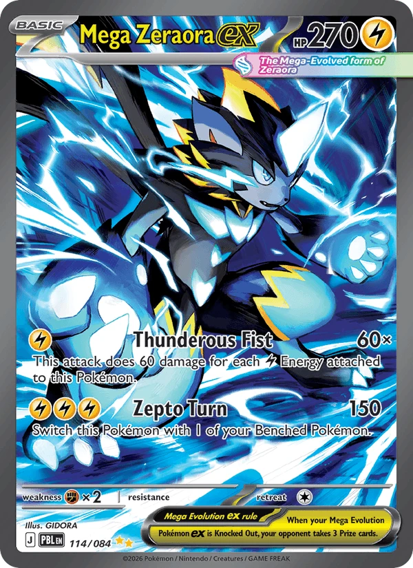 Mega Zeraora Ex #114