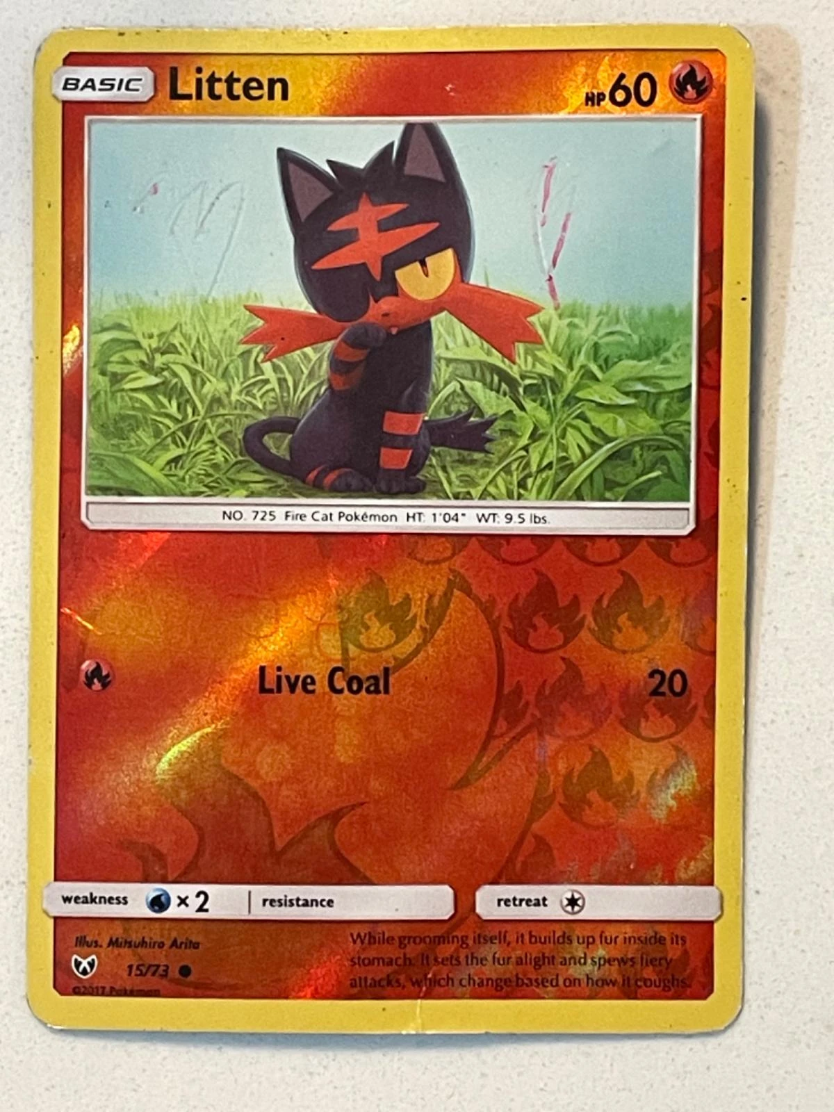 Litten Reverse Holo #15